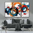 Abstract Wall Art, Rings Wall Art Canvas Print