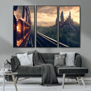 Harry Castle Wall Art Canvas Print, Wizard School Wall Art