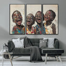 Shai Yossef Print - Joyful Childhood Canvas Wall Art -