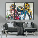 Shai Yossef Style Canvas Art - Joyful African Black Kids