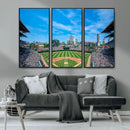 Wrigley Field Chicago Cubs Panoramic Art Multi-Piece Canvas
