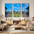 Wrigley Field Chicago Cubs Panoramic Art Multi-Piece Canvas