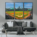 Wrigley Field Chicago Cubs Panoramic Canvas Print –