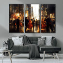 Abstract Jazz Art Wall Art Canvas Print – Colorful Musical