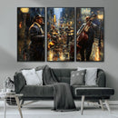 Jazz Canvas Wall Art Print – Abstract African American Music