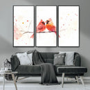 Cardinal Bird Canvas Wall Art - Male and Female Cardinal by MyGreatCanvas | Canvas Wall Art Prints | Photo Prints & Wall Decor