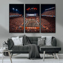 Texas Stadium Night Game Wall Art Canvas Print – Vibrant