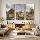 Rustic Autumn Farmhouse Wall Art Canvas Print – Serene