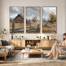 Rustic Autumn Farmhouse Wall Art Canvas Print – Serene