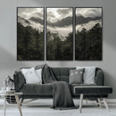 Moody Forest Wall Art – Framed Mountain Fog Canvas Artwork, by MyGreatCanvas | Canvas Wall Art Prints | Photo Prints & Wall Decor