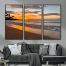 Tropical Beach Wall Art – Framed Sunset Ocean Canvas by MyGreatCanvas | Canvas Wall Art Prints | Photo Prints & Wall Decor
