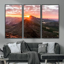 Mountain Sunrise Wall Art – Framed Alpine Ridge Canvas by MyGreatCanvas | Canvas Wall Art Prints | Photo Prints & Wall Decor