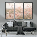 Pastel Grasses Wall Art Canvas Print – Framed Soft Meadow