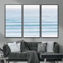 Ocean Wave Surfer Wall Art – Framed Minimal Seascape Canvas by MyGreatCanvas | Canvas Wall Art Prints | Photo Prints & Wall Decor