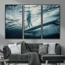 Underwater Surf Wall Art – Framed Ocean Wave Canvas Artwork, by MyGreatCanvas | Canvas Wall Art Prints | Photo Prints & Wall Decor
