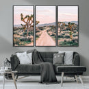 Joshua Tree Wall Art Canvas Print – Framed Desert Road Scene by MyGreatCanvas | Canvas Wall Art Prints | Photo Prints & Wall Decor