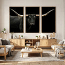 Longhorn Cattle Wall Art Canvas Print – Framed Texas Ranch by MyGreatCanvas | Canvas Wall Art Prints | Photo Prints & Wall Decor