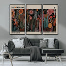 Modern Japanese Wall Art Canvas Print – Framed Abstract
