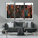 Modern Japanese Wall Art Canvas Print – Framed Abstract