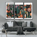 Modern Japanese Wall Art Canvas Print – Framed Abstract