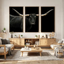 Texas Longhorn Wall Art Canvas Print – Framed Rustic Western by MyGreatCanvas | Canvas Wall Art Prints | Photo Prints & Wall Decor