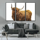 Highland Cow Wall Art Canvas Print – Framed Farmhouse Rustic by MyGreatCanvas | Canvas Wall Art Prints | Photo Prints & Wall Decor