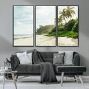 Relaxing Beach Wall Art Canvas Print – Framed Ocean View