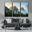 Wilderness Wall Art Canvas Print – Misty Forest Nature