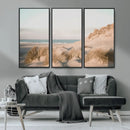 Beach Landscape Wall Art Canvas Print – Framed Sand Dune