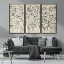 Wild Horse Stampede Wall Art Canvas Print – Monochrome by MyGreatCanvas | Canvas Wall Art Prints | Photo Prints & Wall Decor