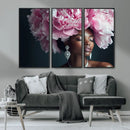 Black Beauty Petal Crown Wall Art Canvas Print – Floral by MyGreatCanvas | Canvas Wall Art Prints | Photo Prints & Wall Decor