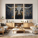 Rustic Bull Wall Art Canvas Print, Longhorn Wall Decor for by MyGreatCanvas | Canvas Wall Art Prints | Photo Prints & Wall Decor