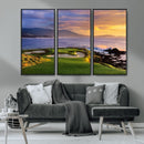 Pebble Beach Golf Wall Art Canvas Print – Iconic Coastal by MyGreatCanvas | Canvas Wall Art Prints | Photo Prints & Wall Decor