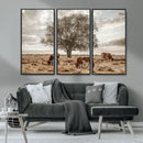 Texas Longhorn Cattle Wall Art, Rustic Western Ranch Canvas by MyGreatCanvas | Canvas Wall Art Prints | Photo Prints & Wall Decor