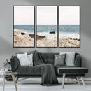Coastal Ocean View Wall Art Canvas Print – Serene Rocky by MyGreatCanvas | Canvas Wall Art Prints | Photo Prints & Wall Decor