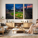 Target Field Wall Art Canvas Print – Baseball Stadium Scene,