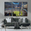 Chicago Dome Stadium Wall Art Canvas Print – Framed Modern