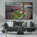 Chicago Bears Soldiers Field Wall Art Canvas Print – Framed