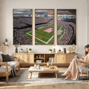 Chicago Bears Soldiers Field Wall Art Canvas Print – Framed