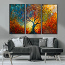 Yggdrasil Tree of Life Mosaic Stained Glass Wall Art, Tree