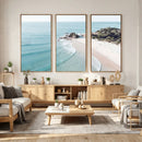 Aerial Beach Wall Art Canvas Print, Coastal Ocean Waves and by MyGreatCanvas | Canvas Wall Art Prints | Photo Prints & Wall Decor