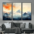 Warm Clouds Abstract Mountain Wall Art, Modern Landscape by MyGreatCanvas | Canvas Wall Art Prints | Photo Prints & Wall Decor