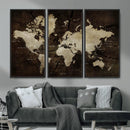 World Map Wall Art Canvas Print – Framed Travel Map Wall Art by MyGreatCanvas | Canvas Wall Art Prints | Photo Prints & Wall Decor