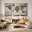 World Map Canvas Print – Framed Detailed Map of the World by MyGreatCanvas | Canvas Wall Art Prints | Photo Prints & Wall Decor