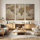 World Map Canvas Print – Framed Travel Map Wall Art for by MyGreatCanvas | Canvas Wall Art Prints | Photo Prints & Wall Decor