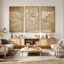 Colorful Watercolor World Map Canvas Wall Art – Framed by MyGreatCanvas | Canvas Wall Art Prints | Photo Prints & Wall Decor