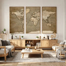 World Map Wall Art Canvas Print, Framed Map Art Picture by MyGreatCanvas | Canvas Wall Art Prints | Photo Prints & Wall Decor