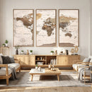 World Map Canvas Print – Framed Travel Map Wall Art for by MyGreatCanvas | Canvas Wall Art Prints | Photo Prints & Wall Decor
