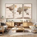 World Map Canvas Print – Framed Detailed Map of the World by MyGreatCanvas | Canvas Wall Art Prints | Photo Prints & Wall Decor