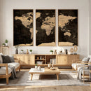 World Map Canvas Print – Detailed Map of the World Wall Art by MyGreatCanvas | Canvas Wall Art Prints | Photo Prints & Wall Decor